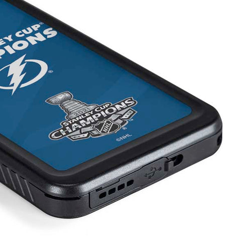 NHL 2021 Stanley Cup Champions Tampa Bay Lightning Galaxy S23 Plus Waterproof Case