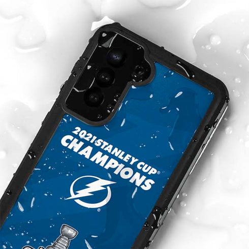 NHL 2021 Stanley Cup Champions Tampa Bay Lightning Galaxy S23 Waterproof Case