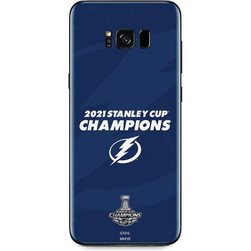 NHL 2021 Stanley Cup Champions Tampa Bay Lightning Galaxy S8 Plus Skin