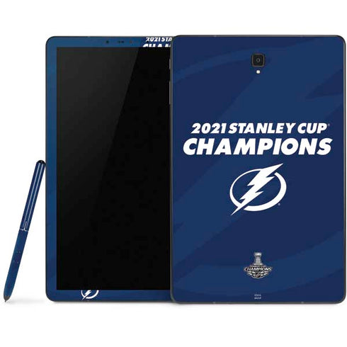 NHL 2021 Stanley Cup Champions Tampa Bay Lightning Samsung Galaxy Tab Skin