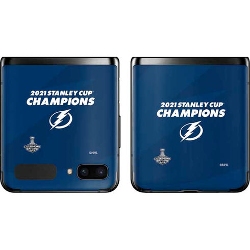 NHL 2021 Stanley Cup Champions Tampa Bay Lightning Galaxy Z Flip Skin