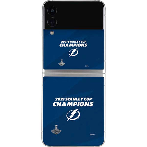 NHL 2021 Stanley Cup Champions Tampa Bay Lightning Galaxy Z Flip4 5G Skin