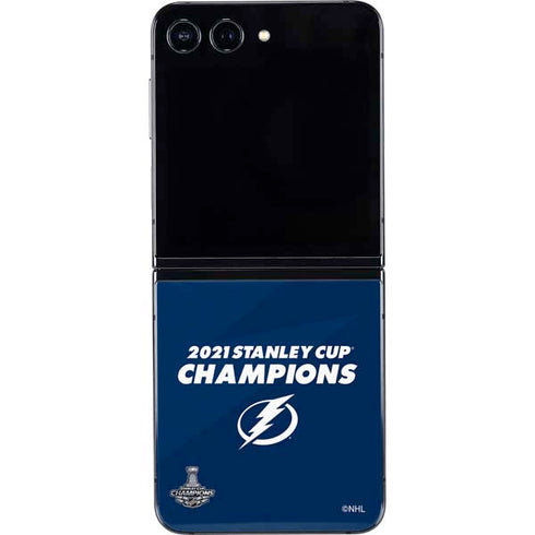 NHL 2021 Stanley Cup Champions Tampa Bay Lightning Galaxy Z Flip5 5G Skin