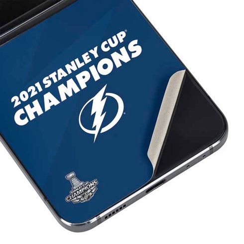NHL 2021 Stanley Cup Champions Tampa Bay Lightning Galaxy Z Flip5 5G Skin