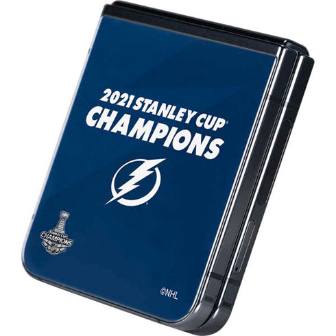 NHL 2021 Stanley Cup Champions Tampa Bay Lightning Galaxy Z Flip5 5G Skin