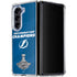 NHL 2021 Stanley Cup Champions Tampa Bay Lightning Galaxy Z Fold5 5G Clear Case