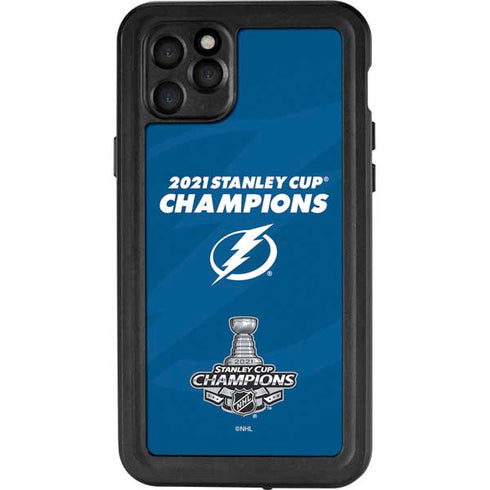 NHL 2021 Stanley Cup Champions Tampa Bay Lightning iPhone 11 Pro Max Waterproof Case