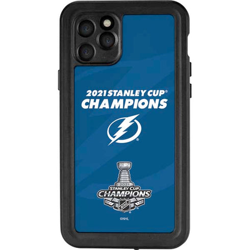 NHL 2021 Stanley Cup Champions Tampa Bay Lightning iPhone 11 Pro Waterproof Case