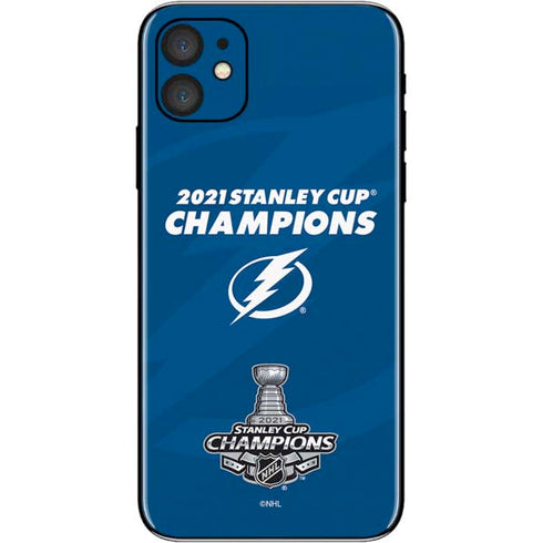 NHL 2021 Stanley Cup Champions Tampa Bay Lightning iPhone 11 Skin