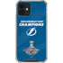 NHL 2021 Stanley Cup Champions Tampa Bay Lightning iPhone 12 Mini Clear Case