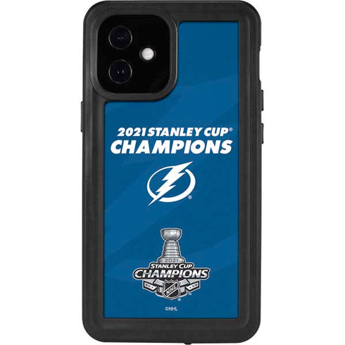 NHL 2021 Stanley Cup Champions Tampa Bay Lightning iPhone 12 Mini Waterproof Case