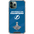 NHL 2021 Stanley Cup Champions Tampa Bay Lightning iPhone 12 Pro Clear Case