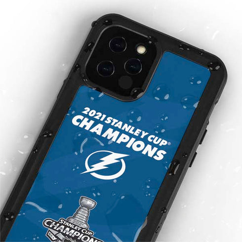 NHL 2021 Stanley Cup Champions Tampa Bay Lightning iPhone 12 Pro Max Waterproof Case