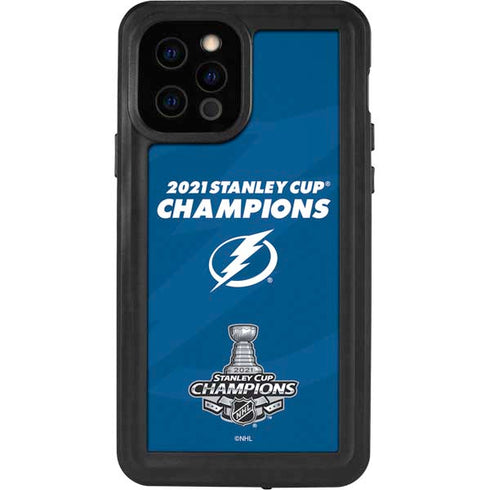 NHL 2021 Stanley Cup Champions Tampa Bay Lightning iPhone 12 Pro Waterproof Case
