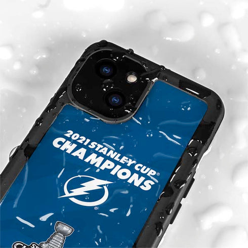 NHL 2021 Stanley Cup Champions Tampa Bay Lightning iPhone 13 Mini Waterproof Case