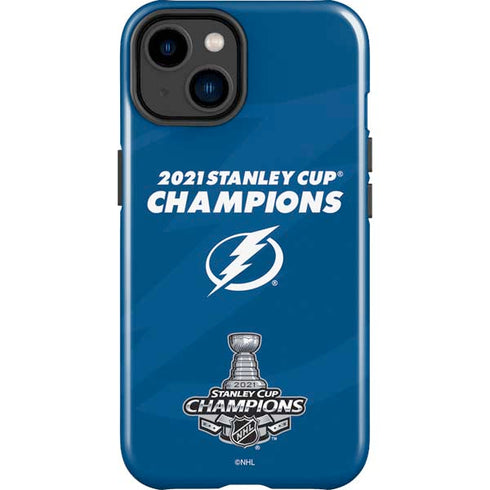 NHL 2021 Stanley Cup Champions Tampa Bay Lightning iPhone 14 Plus Impact Case
