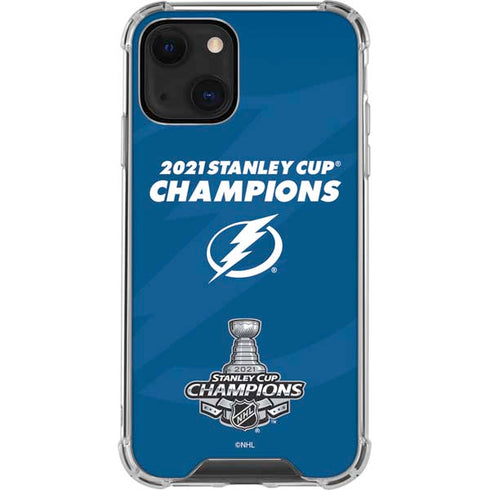 NHL 2021 Stanley Cup Champions Tampa Bay Lightning iPhone 14 Plus Clear Case