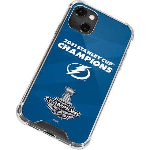NHL 2021 Stanley Cup Champions Tampa Bay Lightning iPhone 14 Plus Clear Case