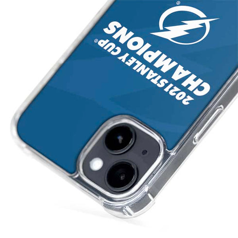 NHL 2021 Stanley Cup Champions Tampa Bay Lightning iPhone 15 Plus MagSafe Case