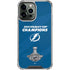NHL 2021 Stanley Cup Champions Tampa Bay Lightning iPhone 14 Pro Max Clear Case