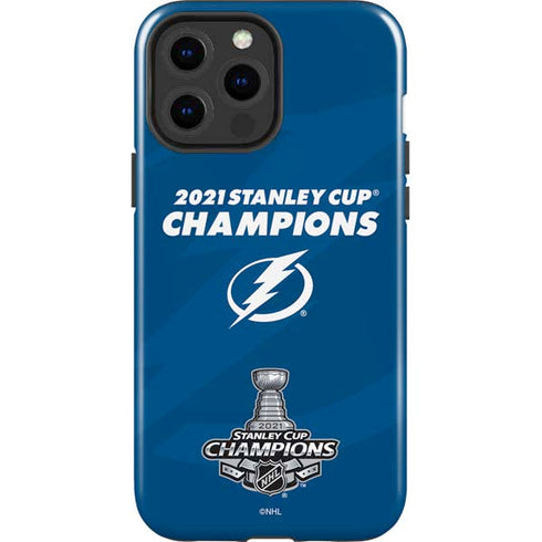 NHL 2021 Stanley Cup Champions Tampa Bay Lightning iPhone 15 Pro Max Impact Case