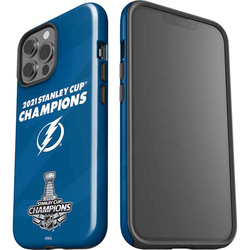 NHL 2021 Stanley Cup Champions Tampa Bay Lightning iPhone 15 Pro Max Impact Case