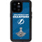 NHL 2021 Stanley Cup Champions Tampa Bay Lightning iPhone 14 Pro Max Waterproof Case
