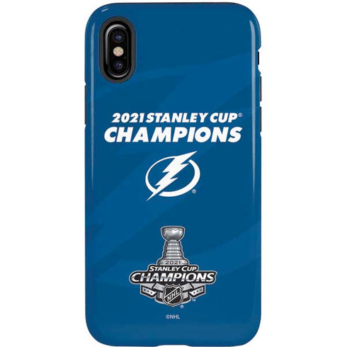 NHL 2021 Stanley Cup Champions Tampa Bay Lightning iPhone XS Pro Case