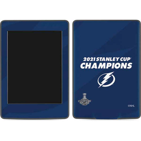 NHL 2021 Stanley Cup Champions Tampa Bay Lightning Amazon Kindle Skin