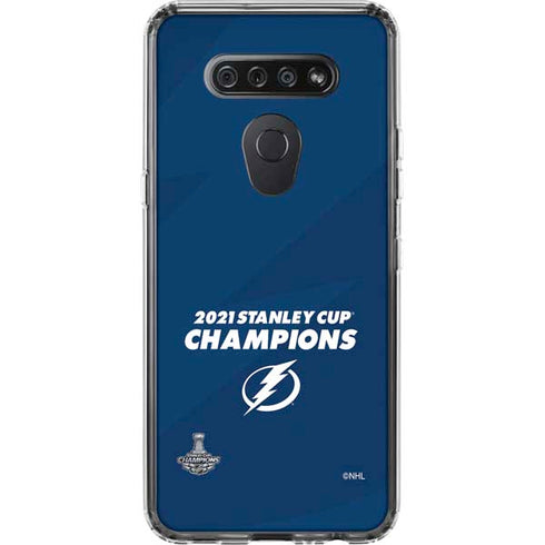NHL 2021 Stanley Cup Champions Tampa Bay Lightning LG K51/Q51 Clear Case