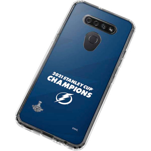 NHL 2021 Stanley Cup Champions Tampa Bay Lightning LG K51/Q51 Clear Case