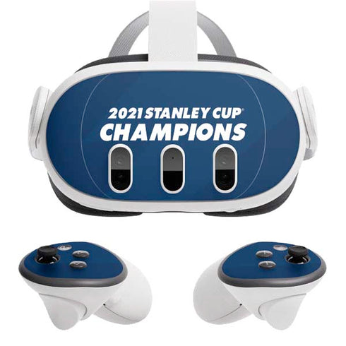NHL 2021 Stanley Cup Champions Tampa Bay Lightning Meta Quest 3 Skin
