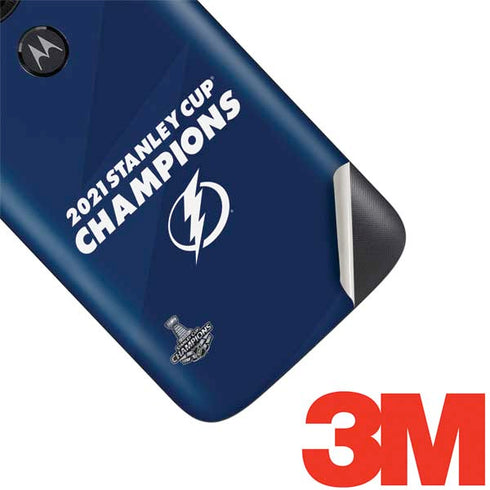 NHL 2021 Stanley Cup Champions Tampa Bay Lightning Moto E5 Play Skin