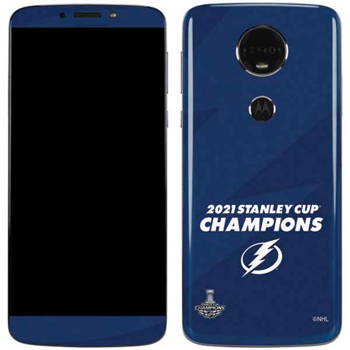 NHL 2021 Stanley Cup Champions Tampa Bay Lightning Moto E5 Plus Skin
