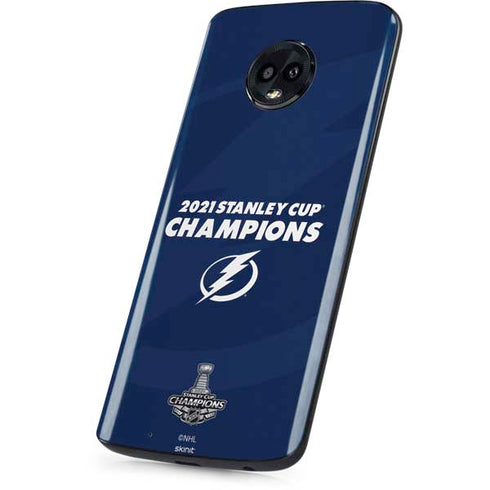 NHL 2021 Stanley Cup Champions Tampa Bay Lightning Moto G6 Skin
