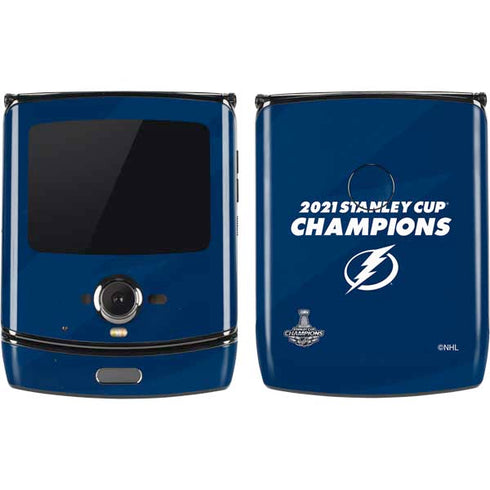 NHL 2021 Stanley Cup Champions Tampa Bay Lightning Motorola RAZR Skin
