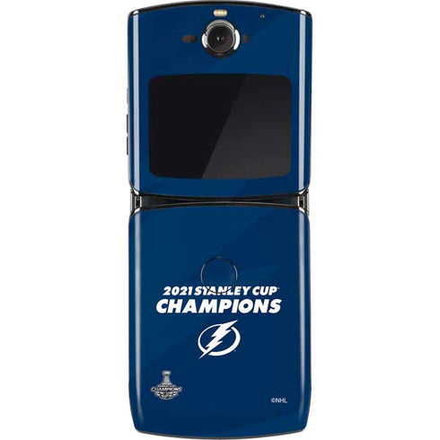 NHL 2021 Stanley Cup Champions Tampa Bay Lightning Motorola RAZR Skin
