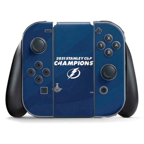 NHL 2021 Stanley Cup Champions Tampa Bay Lightning Nintendo Switch (2017-2021) Joy-Con Controller Skin