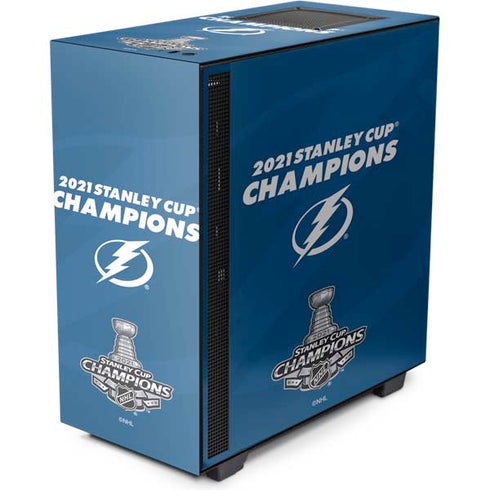 NHL 2021 Stanley Cup Champions Tampa Bay Lightning NZXT H510 Compact ATX Mid-Tower Case Skin