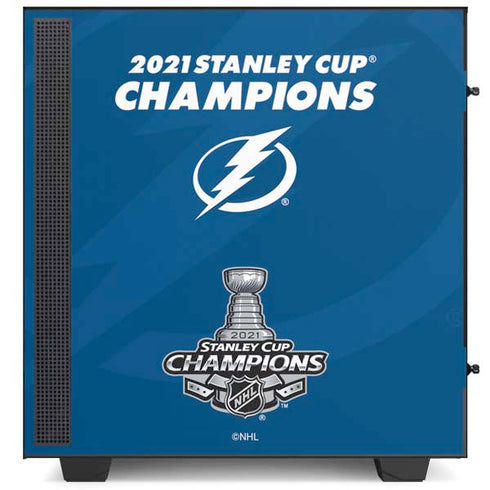 NHL 2021 Stanley Cup Champions Tampa Bay Lightning NZXT H510 Compact ATX Mid-Tower Case Skin