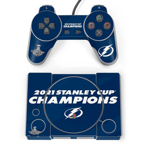 NHL 2021 Stanley Cup Champions Tampa Bay Lightning PlayStation Classic Bundle Skin