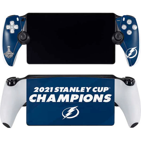 NHL 2021 Stanley Cup Champions Tampa Bay Lightning PlayStation Portal Remote Player Skin