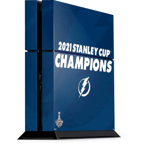 NHL 2021 Stanley Cup Champions Tampa Bay Lightning PS4 Console Skin