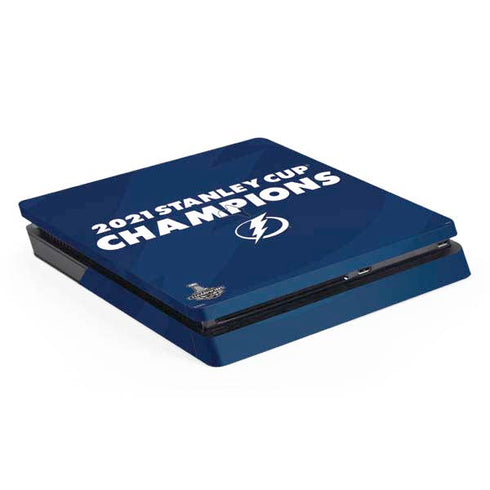 NHL 2021 Stanley Cup Champions Tampa Bay Lightning PS4 Slim Skin