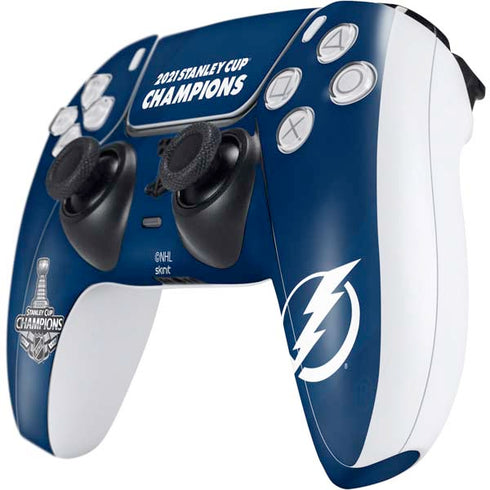 NHL 2021 Stanley Cup Champions Tampa Bay Lightning PS5 Controller Skin