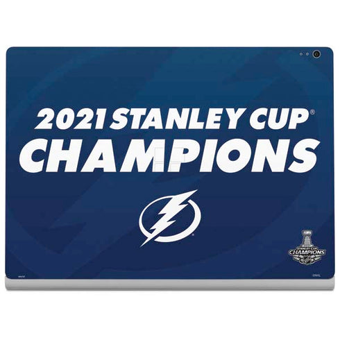NHL 2021 Stanley Cup Champions Tampa Bay Lightning Surface Book 2 13.5in Skin