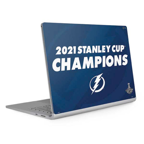 NHL 2021 Stanley Cup Champions Tampa Bay Lightning Surface Book 2 15in Skin