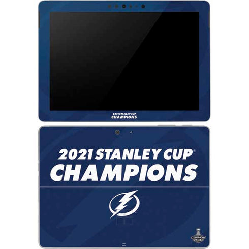 NHL 2021 Stanley Cup Champions Tampa Bay Lightning Surface Go Skin
