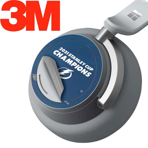 NHL 2021 Stanley Cup Champions Tampa Bay Lightning Surface Headphones Skin