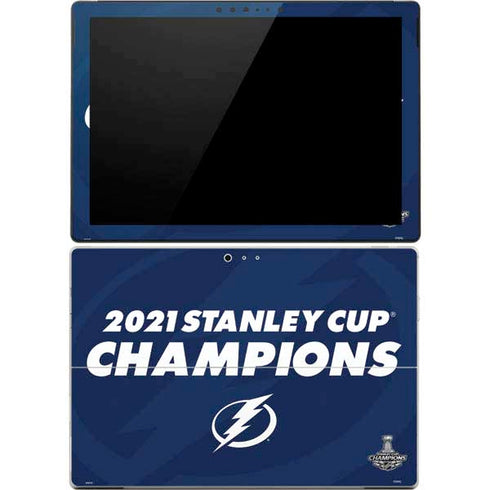 NHL 2021 Stanley Cup Champions Tampa Bay Lightning Surface Pro 4 Skin
